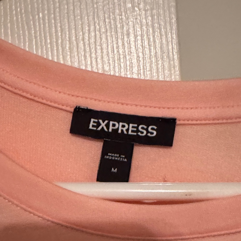 Express Soft Pink Ruched Mini Dress - Picture 2 of 4